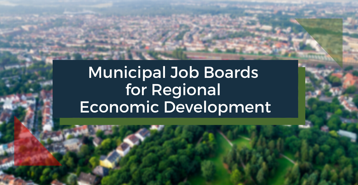 Municipal Job Boards for Regional Economic Development